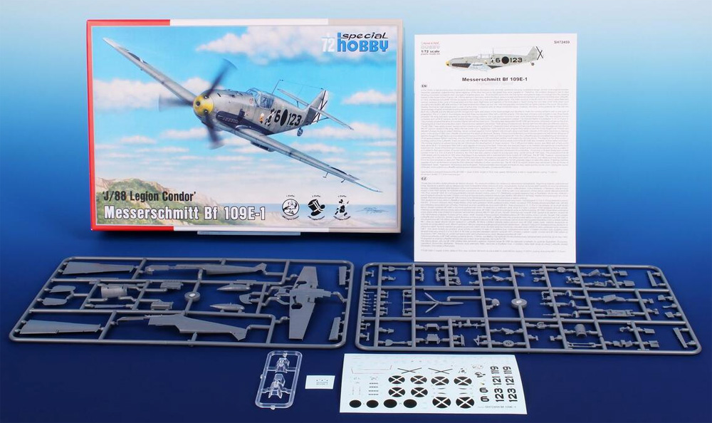 メッサーシュミット Bf109E-1 J/88 コンドル軍団 プラモデル (スペシャルホビー 1/72 エアクラフト プラモデル No.SH72459) 商品画像_1