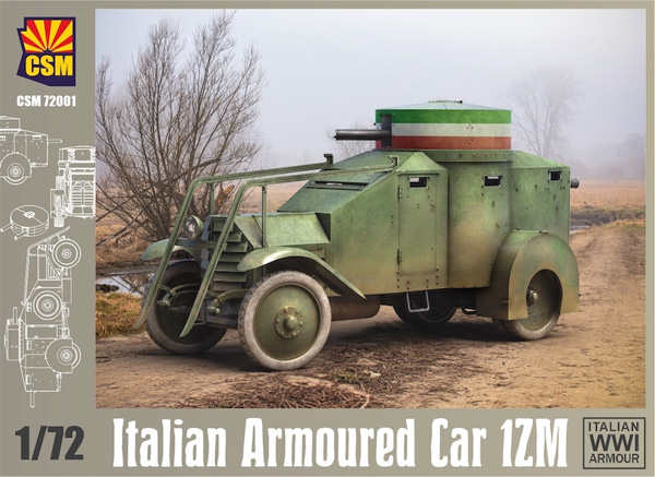 イタリア装甲車 1ZM プラモデル (コッパーステートモデル 1/72 ミリタリー No.CSM72001) 商品画像