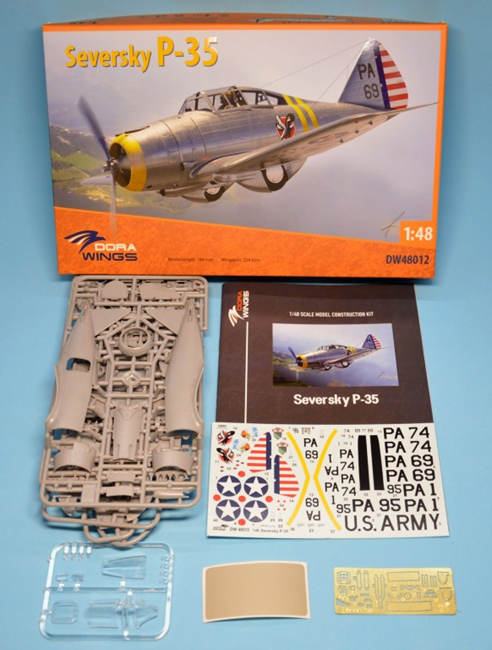 セヴァスキー P-35 プラモデル (ドラ ウイングス 1/48 エアクラフト プラモデル No.DW48012) 商品画像_1