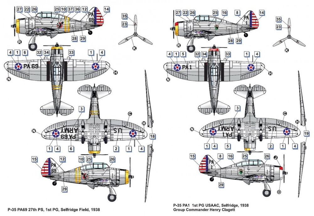 セヴァスキー P-35 プラモデル (ドラ ウイングス 1/48 エアクラフト プラモデル No.DW48012) 商品画像_4