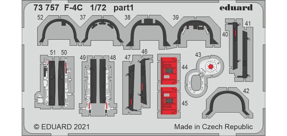 F-4C ファントム 2 エッチングパーツ (ファインモールド用) エッチング (エデュアルド 1/72 エアクラフト用 カラーエッチング (73-×) No.73757) 商品画像_2