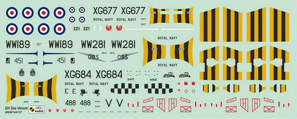 DH シーベノム FAW.21/22 スエズ動乱 2in1 プラモデル (MARK 1 MARK 1 models No.MKM144137) 商品画像_2