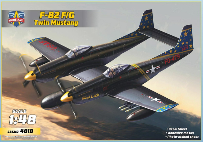 F-82F/G ツインマスタング プラモデル (モデルズビット 1/48 エアクラフト プラモデル No.4818) 商品画像