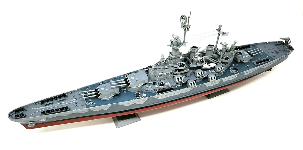 アメリカ海軍 戦艦 USS ノースカロライナ BB-55 プラモデル (アトランティス プラスチックモデルキット No.R601) 商品画像_1