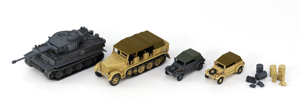 WW2 ドイツ陸軍 軍用車両セット 2 プラモデル (ピットロード 1/144 スモールグランドアーマー シリーズ No.SGK005) 商品画像_2