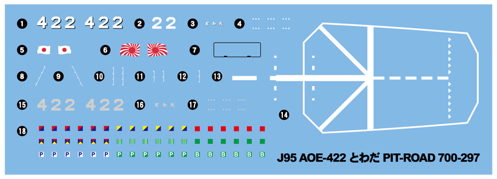 海上自衛隊 補給艦 AOE-422 とわだ プラモデル (ピットロード 1/700 スカイウェーブ J シリーズ No.J095) 商品画像_2