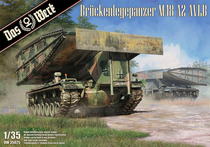 ドイツ M48A2 AVLB (架橋戦車) プラモデル (ダス ヴェルク 1/35 ミリタリー No.DW35025) 商品画像