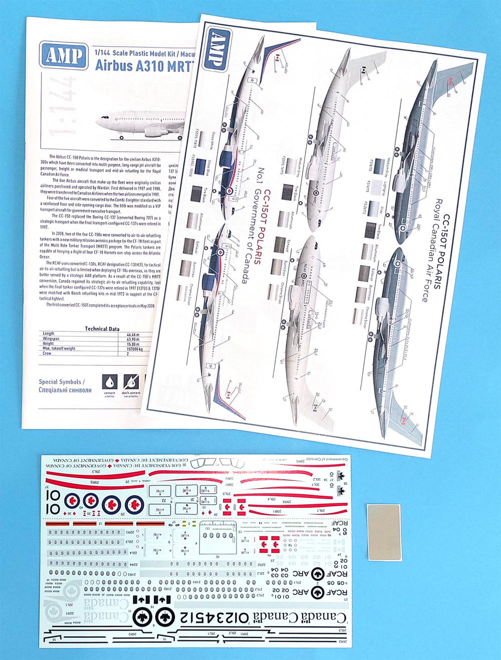 エアバス A310 MRTT / CC-150 ポラリス カナダ空軍 プラモデル (AMP 1/144 プラスチックモデル No.144-006) 商品画像_2