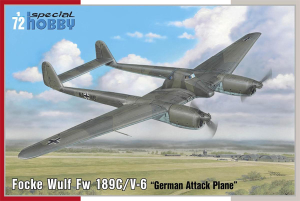 フォッケウルフ Fw189C/V－6 ドイツ 計画攻撃機 プラモデル (スペシャルホビー 1/72 エアクラフト プラモデル No.SH72432) 商品画像