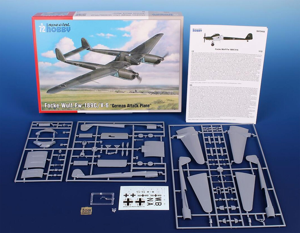 フォッケウルフ Fw189C/V－6 ドイツ 計画攻撃機 プラモデル (スペシャルホビー 1/72 エアクラフト プラモデル No.SH72432) 商品画像_1