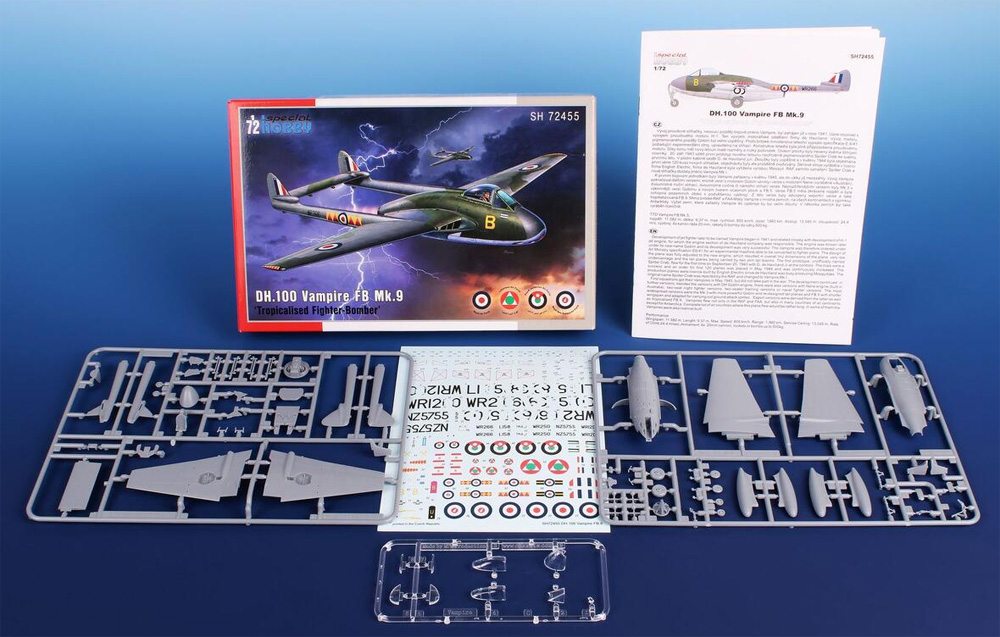 DH.100 バンパイア FB Mk.9 戦闘爆撃機 熱帯地仕様 プラモデル (スペシャルホビー 1/72 エアクラフト プラモデル No.SH72455) 商品画像_1