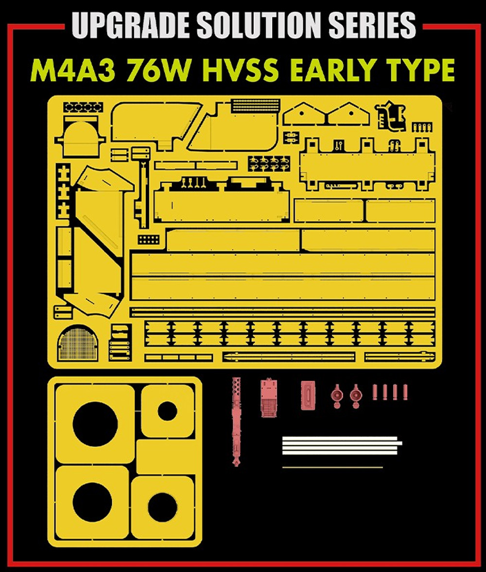 M4A3 76W HVSS 初期型用 アップグレードパーツ (RM-5058用) エッチング (ライ フィールド モデル Upgrade Solution Series No.2026) 商品画像_1
