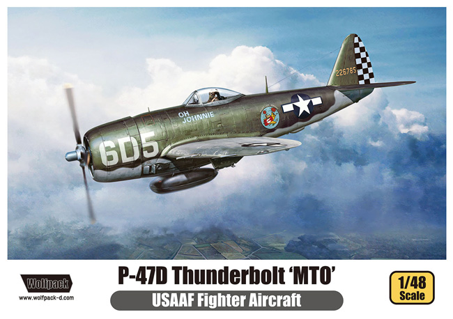 P-47D サンダーボルト 地中海作戦戦域 USAAF 戦闘機 プラモデル (ウルフパック ウルフパックデザイン プレミアムエディションキット No.WP14812) 商品画像