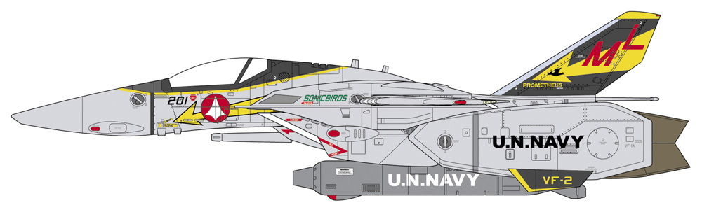 VF-1A バルキリー VF-2 ソニックバーズ プラモデル (ハセガワ マクロスシリーズ No.65875) 商品画像_4