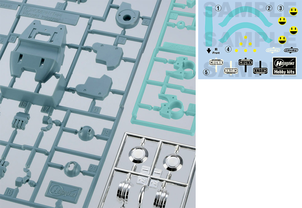 メカトロチャンク No.02 グレイッシュミント + サポートガール プラモデル (ハセガワ クリエイター ワークス シリーズ No.64793) 商品画像_1