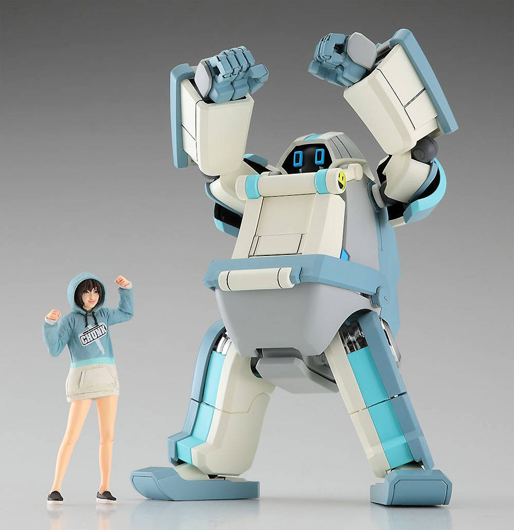 メカトロチャンク No.02 グレイッシュミント + サポートガール プラモデル (ハセガワ メカトロウィーゴ - クリエイターワークスシリーズ No.64793) 商品画像_2