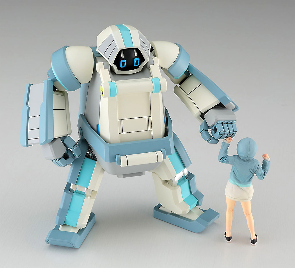 メカトロチャンク No.02 グレイッシュミント + サポートガール プラモデル (ハセガワ メカトロウィーゴ - クリエイターワークスシリーズ No.64793) 商品画像_3