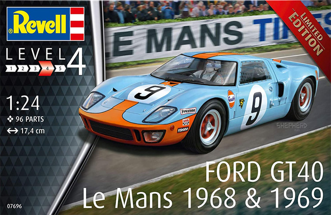 フォード GT40 ル・マン 1968＆1969 プラモデル (レベル カーモデル No.07696) 商品画像