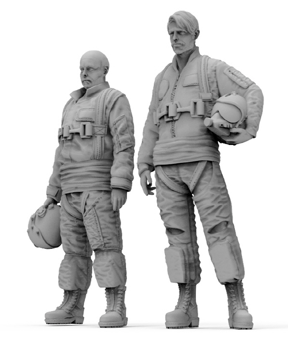 1/32 現用 イラン空軍 パイロットセット レジン (トリファクトリー MILITARY FIGURE SERIES No.MF-024A) 商品画像_1