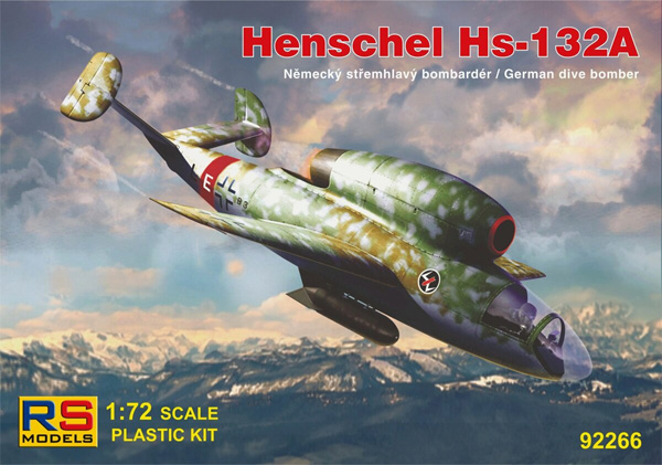 ヘンシェル Hs-132A ドイツ 急降下爆撃機 プラモデル (RSモデル 1/72 エアクラフト プラモデル No.92266) 商品画像
