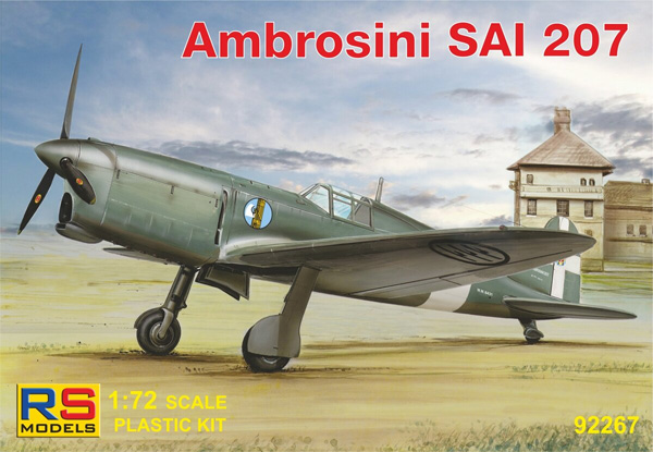 アンブロシーニ SAI.207 プラモデル (RSモデル 1/72 エアクラフト プラモデル No.92267) 商品画像