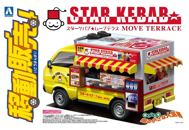 スターケバブ プラモデル (アオシマ 移動販売 No.006) 商品画像