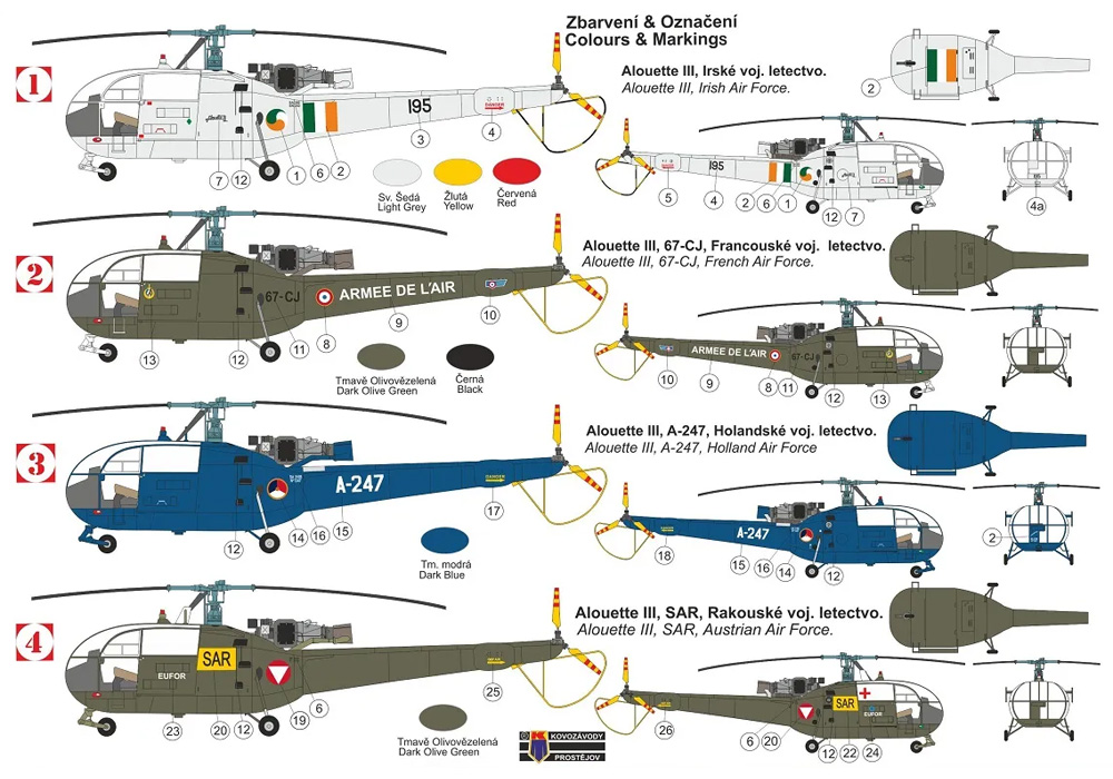 アルエット 3 ヨーロッパ上空 プラモデル (KPモデル 1/72 エアクラフト プラモデル No.KPM0278) 商品画像_1