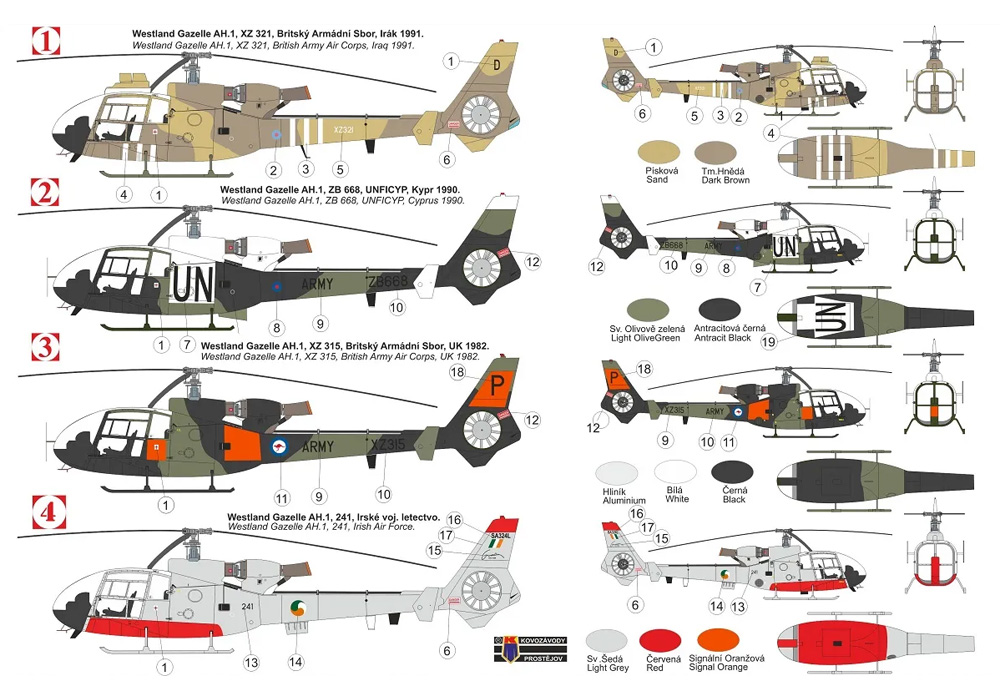 ウェストランド ガゼル AH.1 プラモデル (KPモデル 1/48 エアクラフト プラモデル No.KPM4822) 商品画像_1