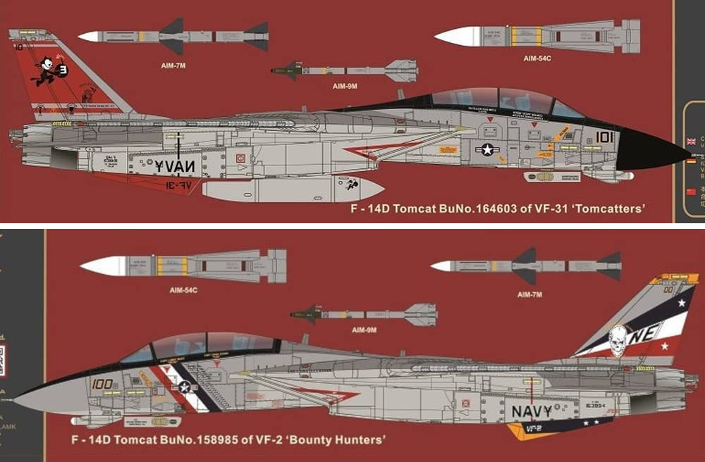 F-14D スーパートムキャット (リニューアル版) プラモデル (AMK 1/48 Aircrafts series No.88009) 商品画像_2
