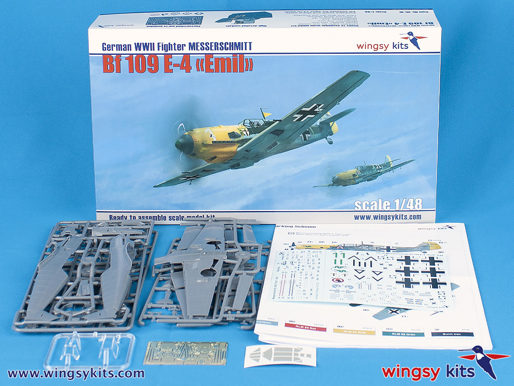 メッサーシュミット Bf109E-4 エミール プラモデル (ウイングジーキット 1/48 エアクラフト プラモデル No.D5-010) 商品画像_1