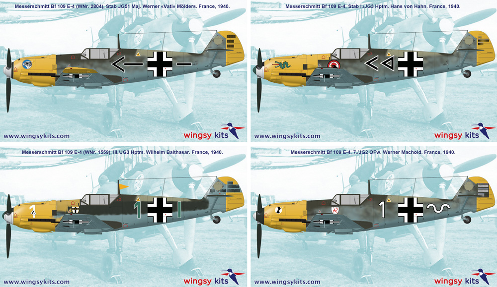 メッサーシュミット Bf109E-4 エミール プラモデル (ウイングジーキット 1/48 エアクラフト プラモデル No.D5-010) 商品画像_3