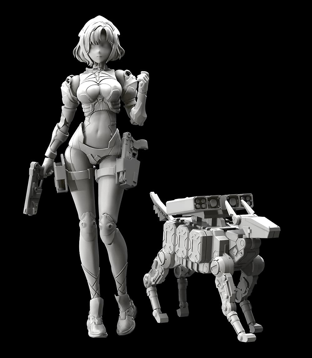 狩人詩篇 アーリア プラモデル (SUYATA アクション プラスチックモデル キット No.HP-001) 商品画像_4