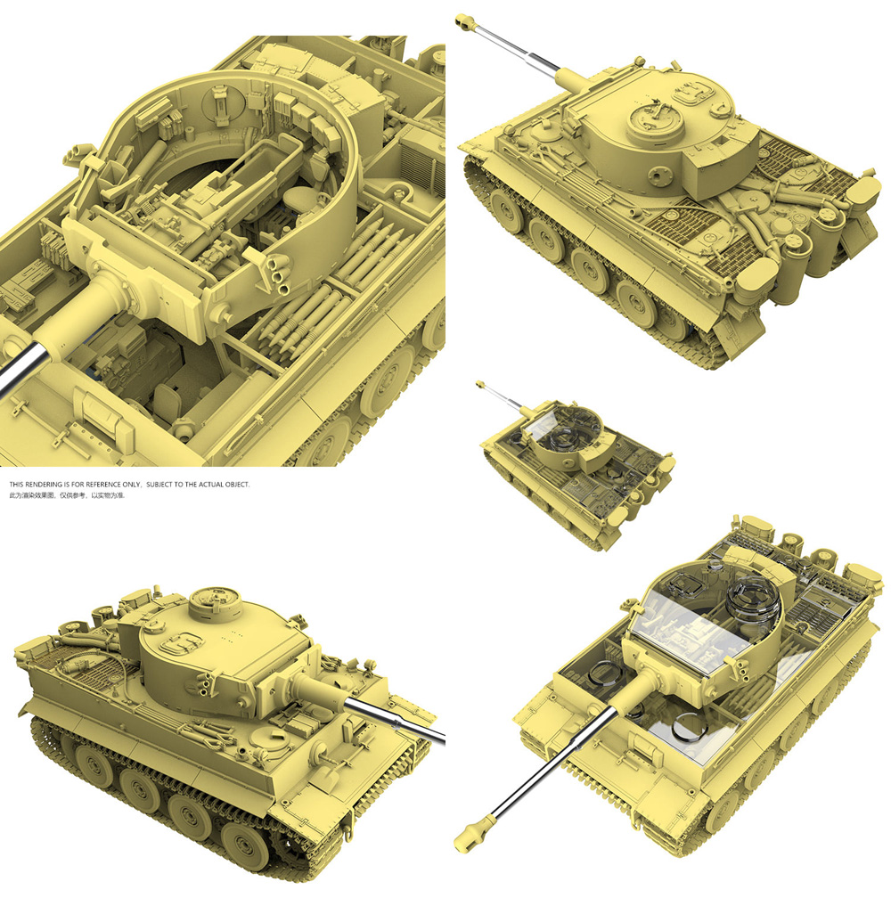 タイガー 1 初期型 w/フルインテリア クルスクの戦い プラモデル (タコム 1/48 ミリタリー No.USNO-006) 商品画像_4