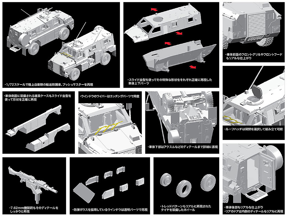 陸上自衛隊 ブッシュマスター プラモデル (ドラゴン 1/72 ARMOR PRO (アーマープロ) No.7700) 商品画像_1