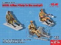 ICM 1/32 エアクラフト WW2 連合国軍 着座姿勢パイロット (イギリス・アメリカ・ソビエト)