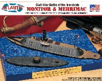 アトランティス プラスチックモデルキット モニター & メリマック 南北戦争 ハンプトン・ローズ海戦