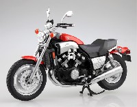 アオシマ 1/12 完成品バイクシリーズ ヤマハ Vmax ファイアーレッド