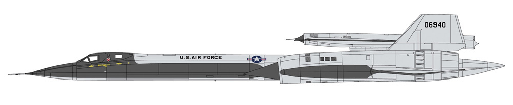 SR-71 ブラックバード (A型) w/GTD-21B プラモデル (ハセガワ 1/72 飛行機 限定生産 No.02395) 商品画像_3