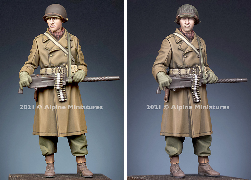 WW2 アメリカ陸軍 M1919射撃手 冬 レジン (アルパイン 1/35 フィギュア No.AM35293) 商品画像_2