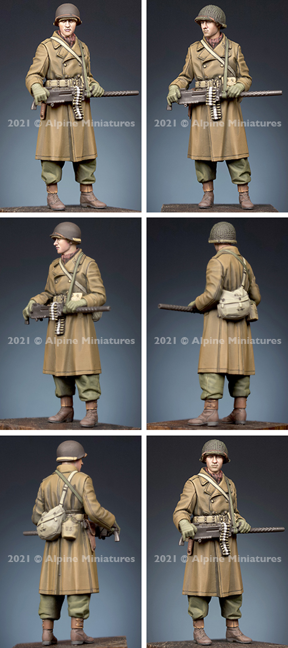 WW2 アメリカ陸軍 M1919射撃手 冬 レジン (アルパイン 1/35 フィギュア No.AM35293) 商品画像_3