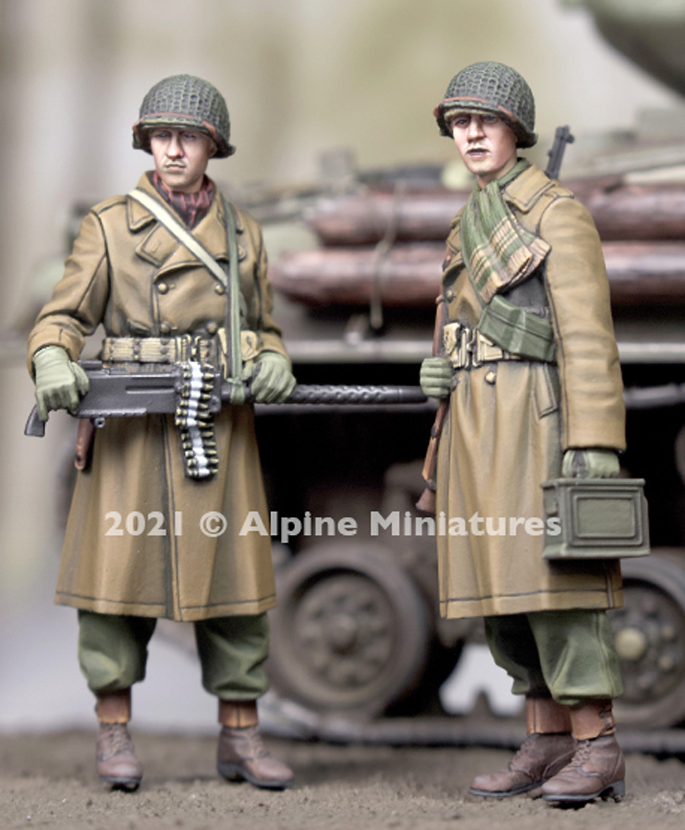 WW2 アメリカ陸軍 M1919MG 射撃チーム 冬 レジン (アルパイン 1/35 フィギュア No.AM35295) 商品画像_2