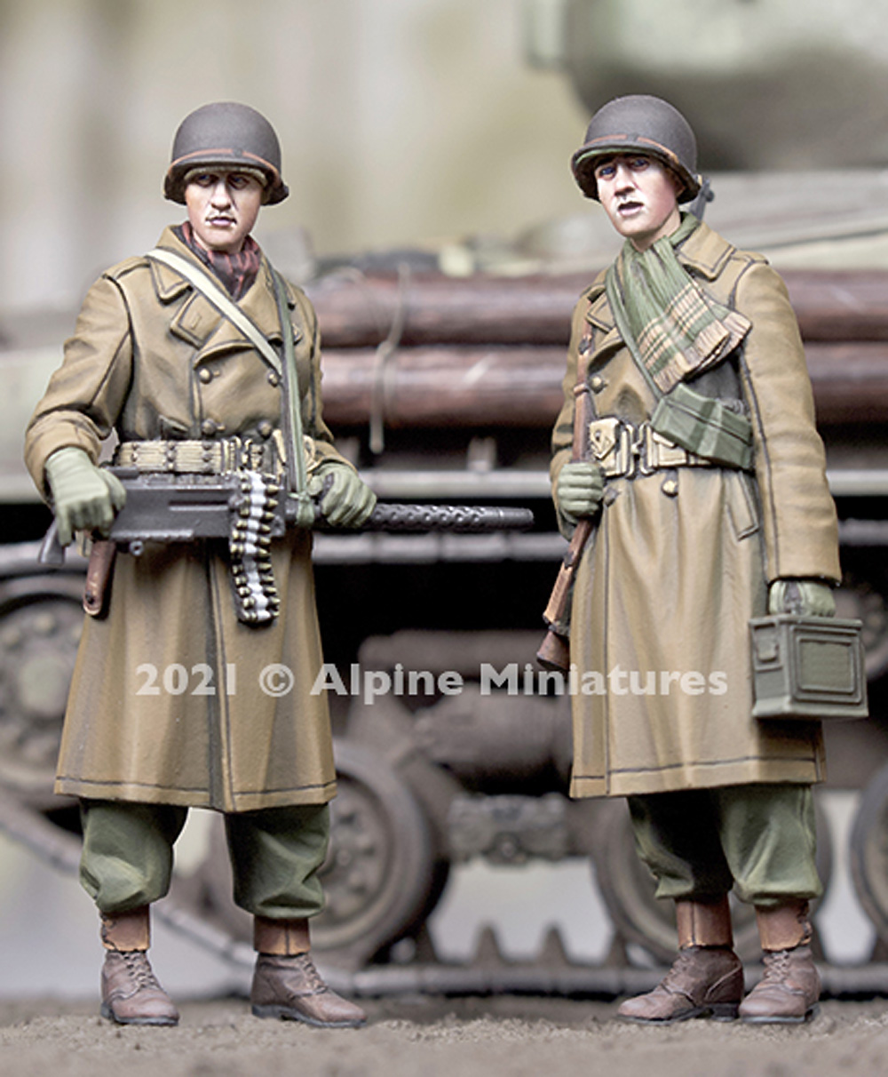 WW2 アメリカ陸軍 M1919MG 射撃チーム 冬 レジン (アルパイン 1/35 フィギュア No.AM35295) 商品画像_3