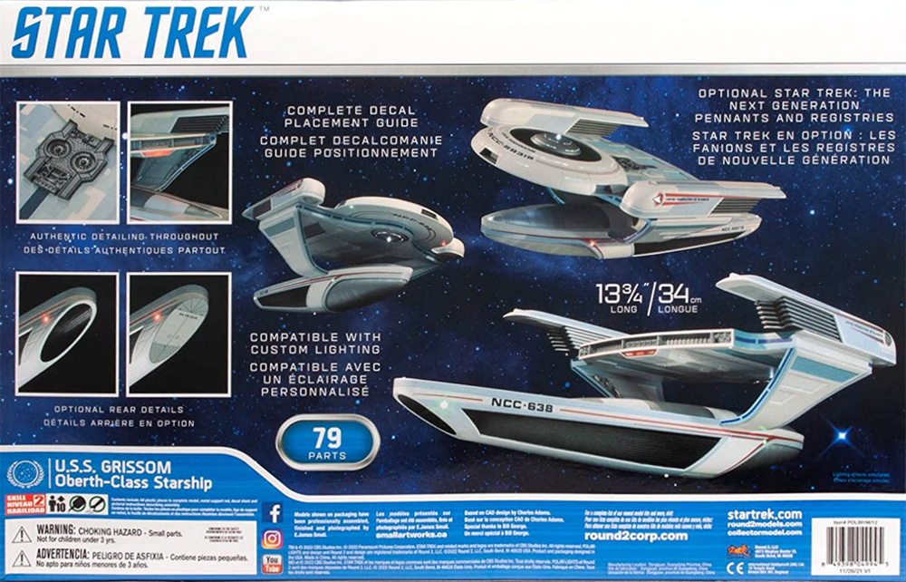 U.S.S. グリソム NCC-638 プラモデル (ポーラライツ スタートレック (STAR TREK) No.POL991M/12) 商品画像_1