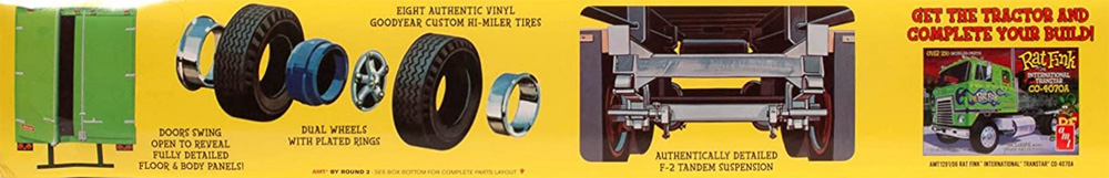 ラットフィング フルハーフ ビーデッドバン トレーラ ハウラー プラモデル (amt 1/25 カーモデル No.AMT1292/06) 商品画像_3
