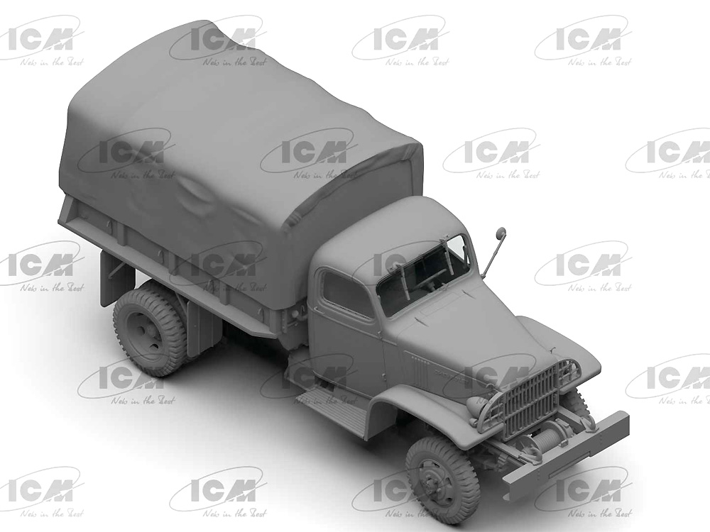 ソビエト G7117 トラック w/ドライバー プラモデル (ICM 1/35 ミリタリービークル・フィギュア No.35594) 商品画像_2
