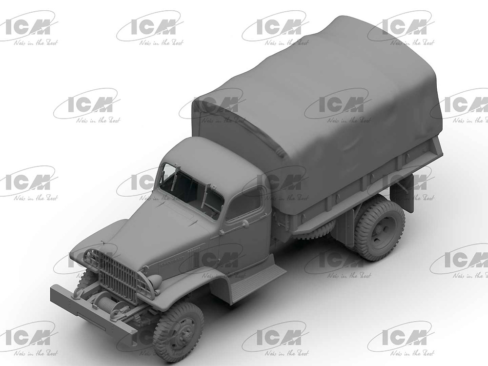 ソビエト G7117 トラック w/ドライバー プラモデル (ICM 1/35 ミリタリービークル・フィギュア No.35594) 商品画像_3