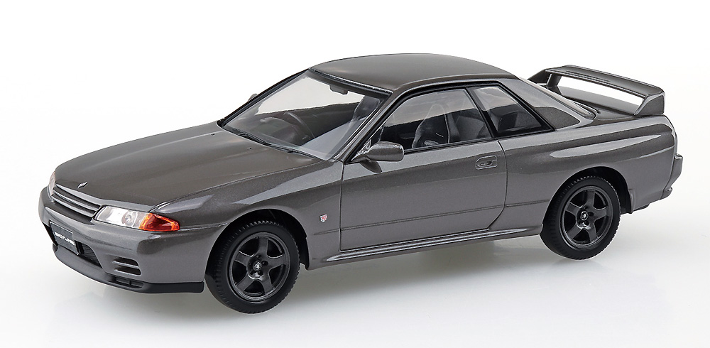 ニッサン R32 スカイライン GT-R / ガングレーメタリック プラモデル (アオシマ 1/32 ザ・スナップキット No.014-A) 商品画像_1