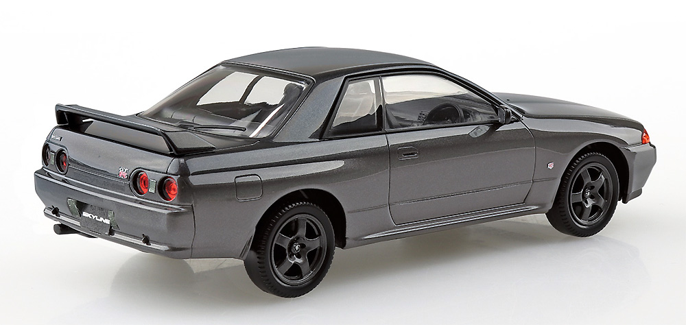 ニッサン R32 スカイライン GT-R / ガングレーメタリック プラモデル (アオシマ 1/32 ザ・スナップキット No.014-A) 商品画像_2