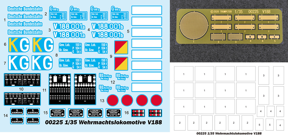 ドイツ国防軍 D311形 ディーゼル機関車 プラモデル (トランペッター 1/35 AFVシリーズ No.00225) 商品画像_3