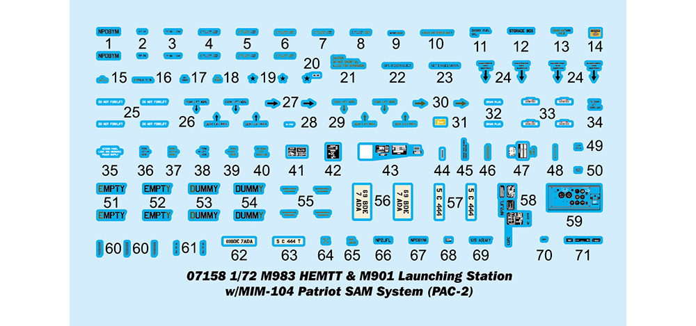 M983 HEMTT トラクター & ペトリオット M901 ランチャーステーション (PAC-2) プラモデル (トランペッター 1/72 AFVシリーズ No.07158) 商品画像_2